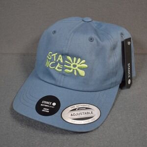 Stance Adjustable Logo Cap Blue Fade OS Butter Blend Comfort Band Blue Green